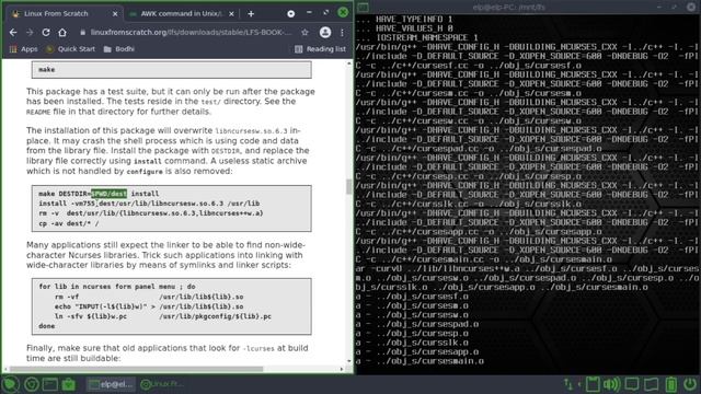 Installing Basic System Software - Part 4 : Linux From Scratch 11.1 – Ep 18 смотреть онлайн