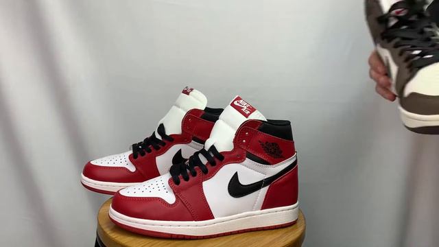 Обзор Air Jordan 1 High OG Red Chicago смотреть онлайн