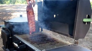 Угольный гриль Паладин - готовим ребрышки