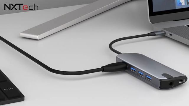 NXTech Type C HUB video Demo смотреть онлайн