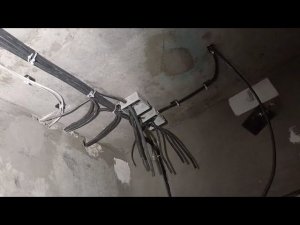 Монтаж новой электропроводки. ЖК Аэропорт ,Костычева 74.