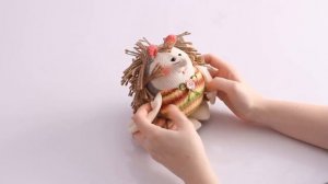 Текстильная кукла "Ежик", сувенирная мастерская  "Нежный ветер"