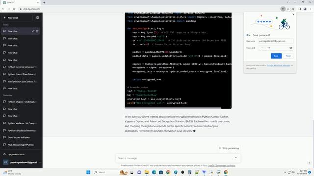 relevant query to what is the best python method for encryption