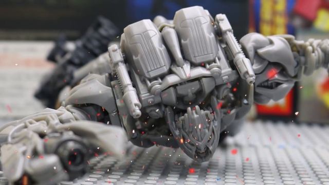 Transformers Stop motion Highway Battle - Optimus Prime Vs. Megatron