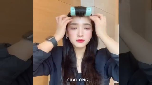 ✨얼굴 감싸는 애교머리 자르는법 ✨ #차홍 смотреть онлайн