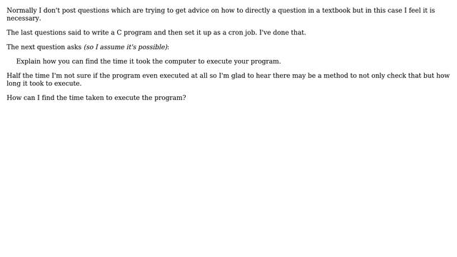 Unix & Linux: Find time it took to run a cron job? смотреть онлайн