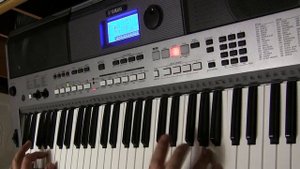 На белом покрывале января-2. На синтезаторе.