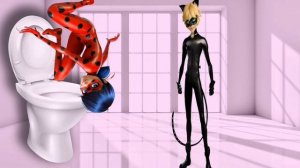 Леди Баг КАКАЕТ в ТУАЛЕТЕ. КАКАШКИ Леди Баг и Супер Кот