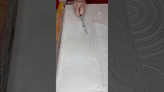 Картина текстурной пастой. Абстракция