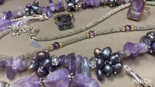 Украшения с аметистами. Купить онлайн. Мой телефон ? 8 915 560 22 88