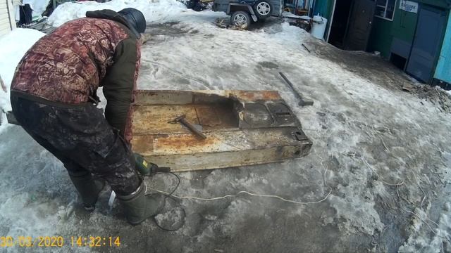 гусеничный мини трактор из снегохода буран часть 1 смотреть онлайн