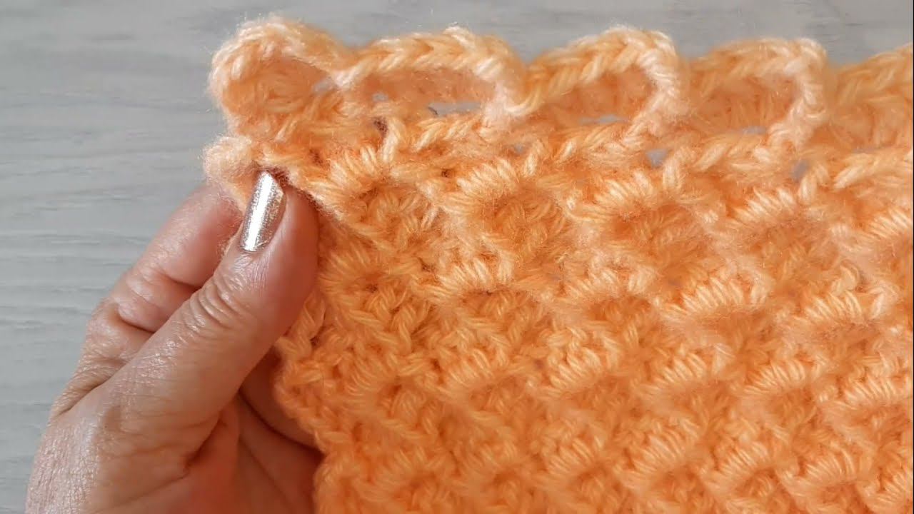 Узор для пледа крючком. Часть 2 смотреть онлайн