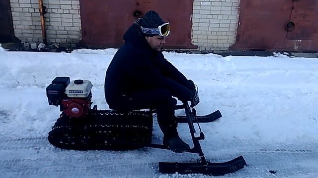 Мини снегоход (мотобуксировщик, мотособака) своими руками