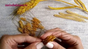 КОЛОСОК из БИСЕРА - мастер класс. Полевые цветы из бисера - часть 1/4