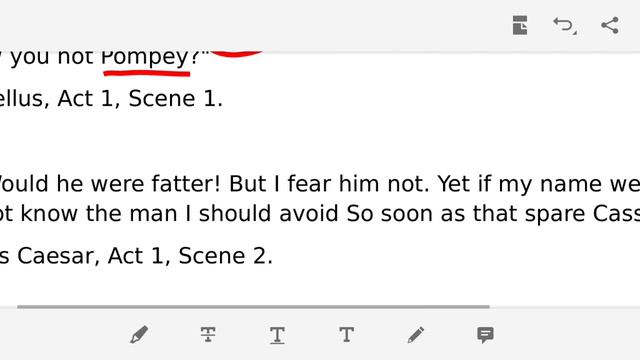 Julius Caesar Annotations