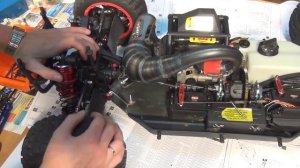 Тюнинг Losi DBXL, часть 4 ... Бензиновая радиоуправляемая модель машины