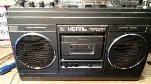 стереомагнитола НЕРЛЬ РМ-206С(01.93серая)- проба работы!(НАЗАД В ПРОШЛОЕ№64-2)