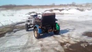Самодельный квадроцикл с двигателем от Оки