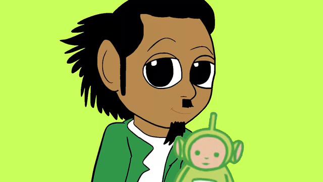 Teletubbies actors in drawings