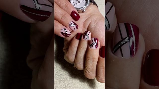 геометрия на ногтях#shorts #nailart #nail #маникюр2021