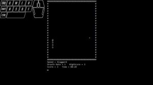 Змейка в командной строке.......