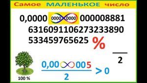 Самое маленькое число. The smallest number.