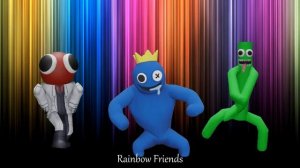 Rainbow friends dance | Радужные друзья зажигательно танцуют - блю рэд и грин.