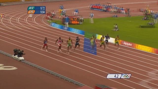 Usain Bolt 9.69 v Usain Bolt 9.58 Comparison смотреть онлайн