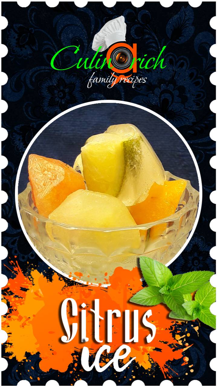 Citrus juice ice - right recipe from «Culinarich»