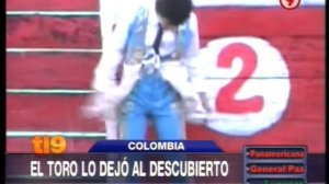 El toro lo dejo al descubierto