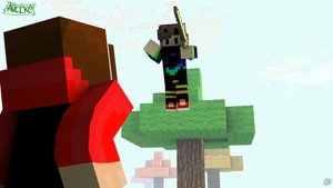 Играем в SkyWars и BedWars в Майнкрафте на сервере Mineblaze