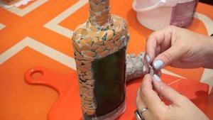 Мастер-класс/изготовление декоративной бутылки