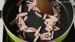 Паста КАРБОНАРА. Спагетти Карбонара со сливками и беконом. Готовим дома.mp4