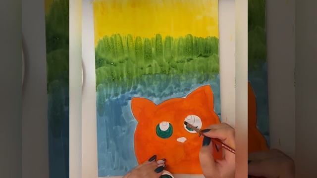 Рисуем поэтапно рыжего кота ? смотреть онлайн