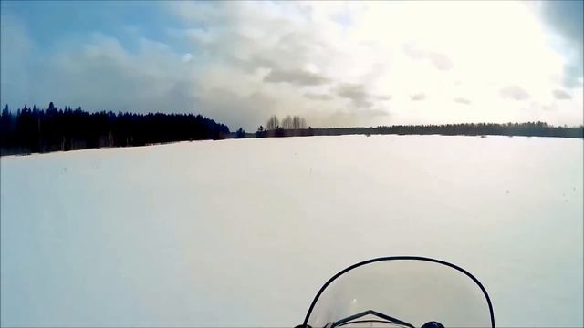 Покатушки на снегоходе Polaris Widetrak LX смотреть онлайн