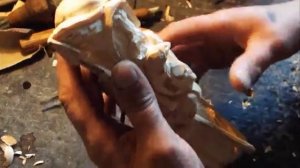 Резьба по дереву. Скульптура Один. Проработка лица. Woodcarving. face Study