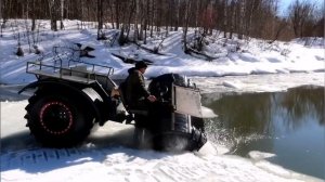 Вездеход Аврора-1.Видео из архива, весна 2021.