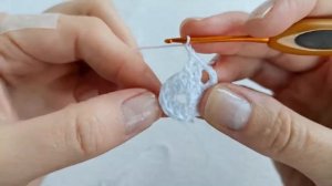 Мастер-класс. Маленькая снежинка крючком.