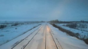 Перегон Красногвардеец - Бузулук. Поездка в кабине машиниста тепловоза 2ТЭ116У. Работа в РЖД.