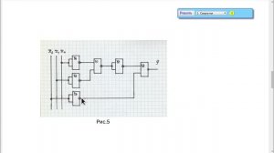 Нахождение логической функции по схеме с логическими элементами.