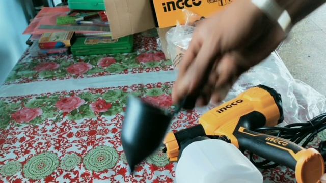 Color spray gun unboxing | INGCO | Without Compressor || смотреть онлайн
