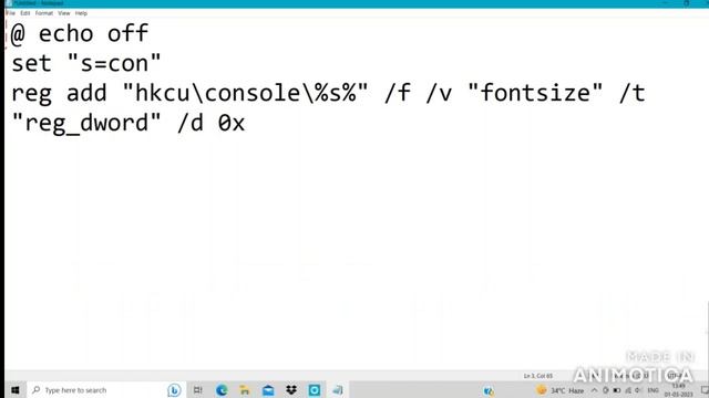 How to Change Font Size of Command Prompt & Batch File using  Batch Script ? | CMD Font Tutorial -