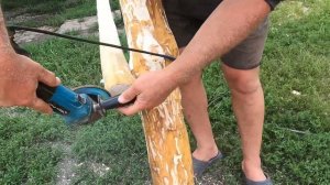 Качеля Садовая из бревен своими руками. Solid Hardwood Garden Swing. DIY