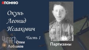 Окунь Леонид Исаакович. Часть 1. Проект "Я помню" Артема Драбкина.  Партизаны
