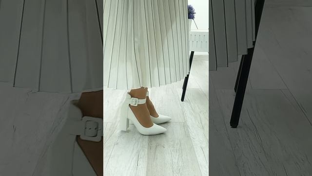 Туфли женские на среднем каблуке с застёжкой на лодыжке повседневные в офис на свадьбу на выпускной смотреть онлайн