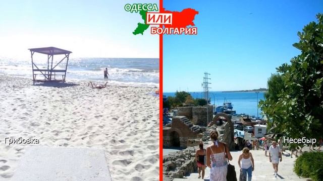 Грибовка или Несебыр | Сравниваем пляжи! Одесса или Болгария - где лучше? смотреть онлайн