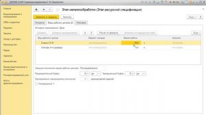 1С:ERP в примерах. Загрузка нескольких ВРЦ на одном производственном этапе