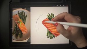 Marker digital food illustration in Procreate/ малюємо цифрову маркерну фуд-ілюстрацію/food sketch