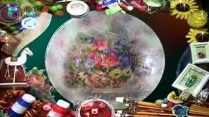 Дымчатый декупаж. В технике "дымка" декорируем тарелку и часы. Мастер класс