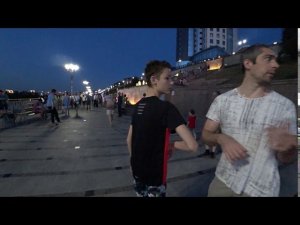 ТЮМЕНЬ. СУПЕР ЗАКАТ. Вечерняя набережная. Фонтаны и ночная прогулка. Обзор. июль 2020